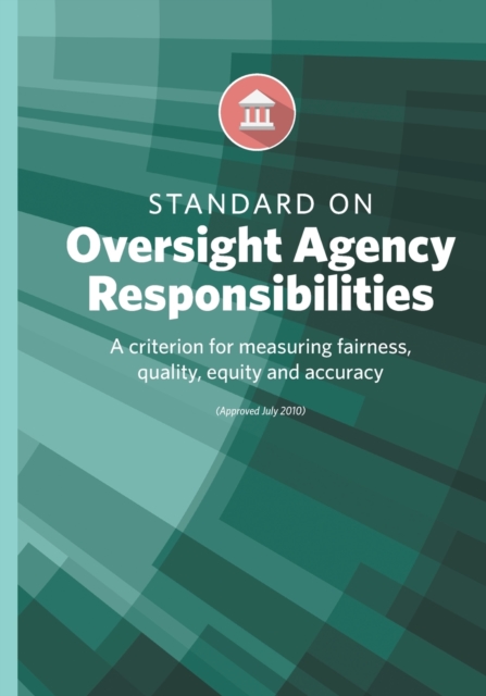 Standard on Oversight Agency Responsibilities, Paperback / softback Book