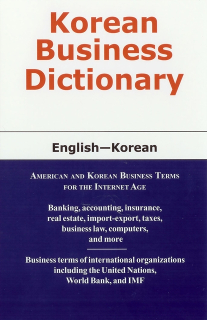 Korean Business Dictionary : English-Korean, Paperback / softback Book