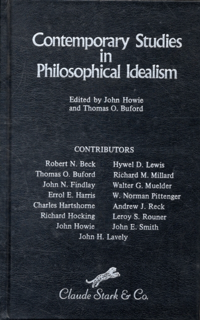 Contemporary Studies in Philosophical Idealism, Hardback Book