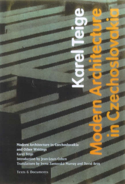 Modern Architecture in Czechoslovakia and Other Writings, Paperback / softback Book