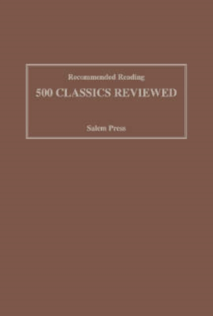 Recommended Reading: 500 Classics Reviewed, Paperback / softback Book