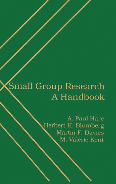 Small Group Research : A Handbook, Paperback / softback Book