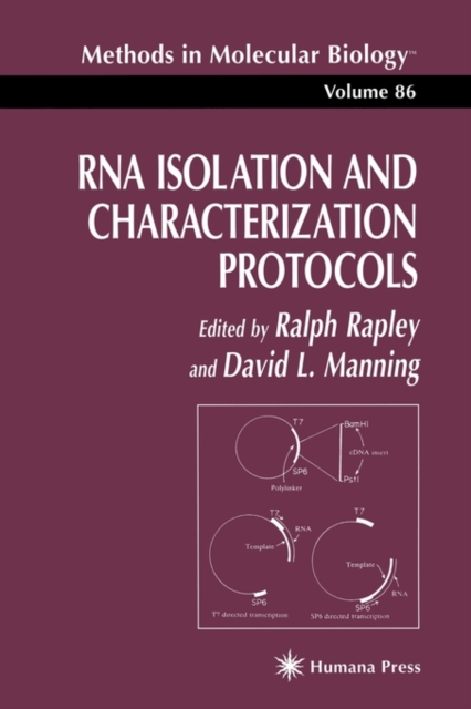 RNA Isolation and Characterization Protocols, Hardback Book