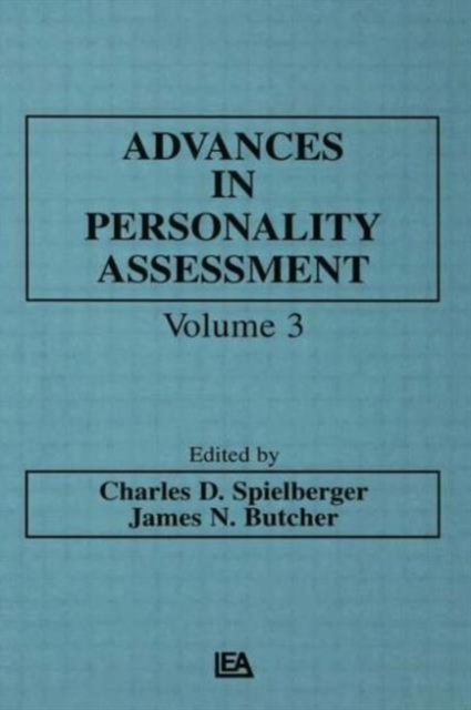 Advances in Personality Assessment : Volume 3, Hardback Book