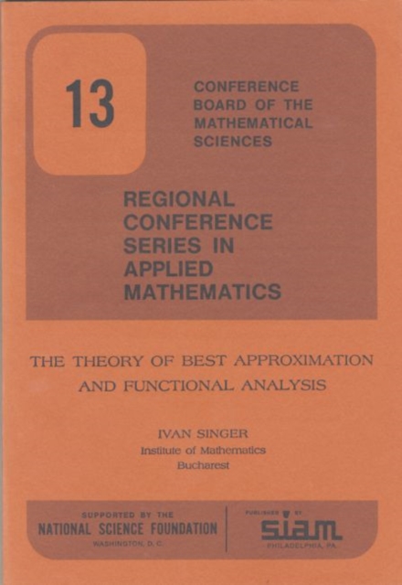 The Theory of Best Approximation and Functional Analysis, Paperback Book