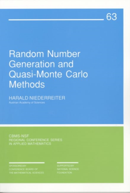 Random Number Generation and Quasi-Monte Carlo Methods, Paperback Book