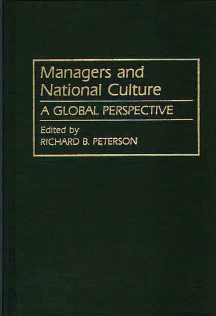 Managers and National Culture : A Global Perspective, Hardback Book