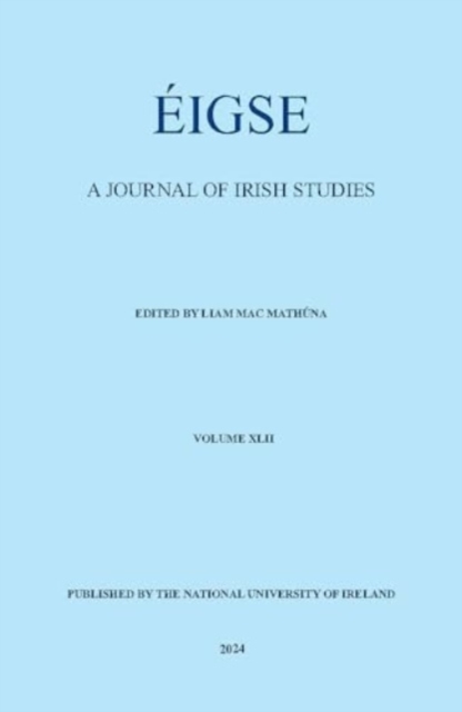 Eigse : A Journal of Irish Studies, Paperback / softback Book