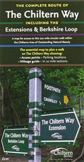 Map of the Complete Chiltern Way, Sheet map, folded Book