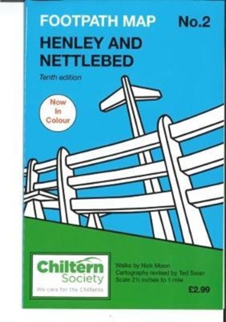 Chiltern Society Footpath Map 2. Henley and Nettlebed : Tenth Edition - In Colour, Paperback / softback Book