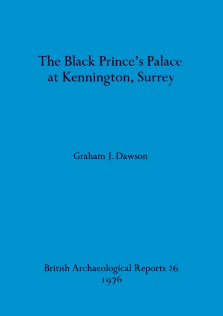 The Black Prince's palace at Kennington, Surrey, Multiple-component retail product Book