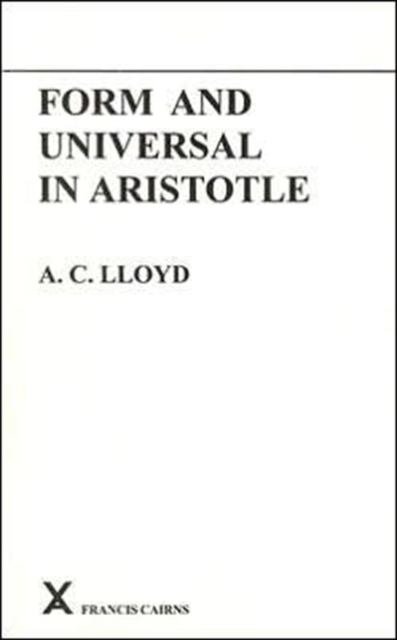 Form and Universal in Aristotle, Paperback / softback Book