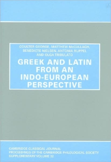 Greek and Latin from an Indo-European Perspective, Hardback Book