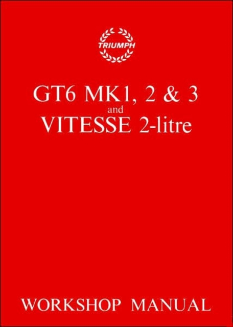 Triumph Workshop Manual: Gt6 Mk 1, 2, 3 & Vitesse 2 Litre : Part No. 512947, Paperback / softback Book