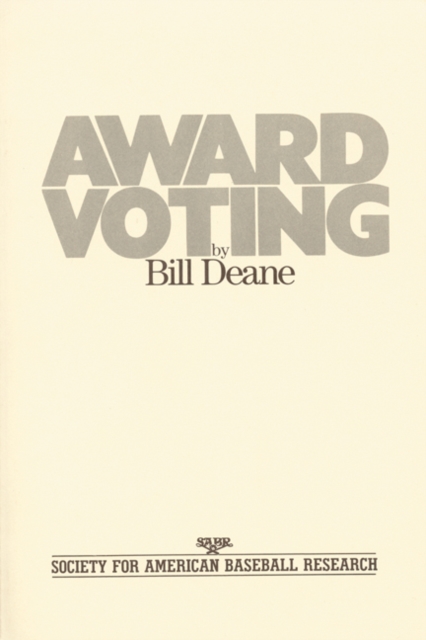 Award Voting, Paperback / softback Book