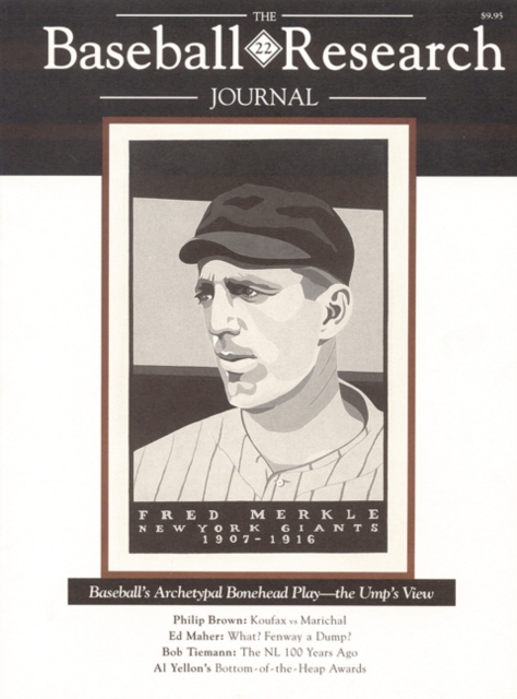 The Baseball Research Journal (BRJ), Volume 22, Paperback / softback Book