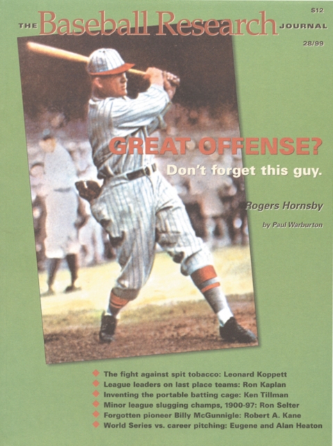 The Baseball Research Journal (BRJ), Volume 28, Paperback / softback Book