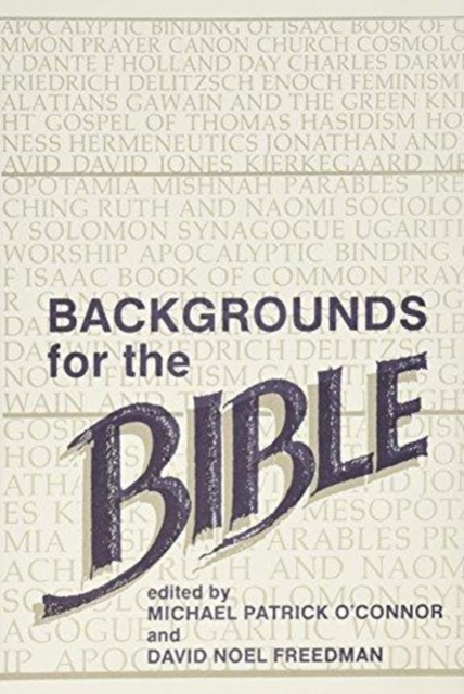 Backgrounds for the Bible, Hardback Book