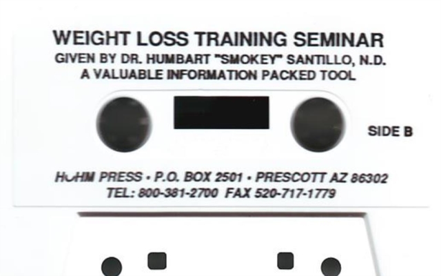 Weight Loss Seminar Cassette, Audio cassette Book