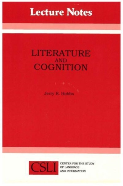 Literature and Cognition, Paperback Book