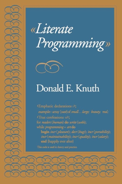 Literate Programming, Paperback Book
