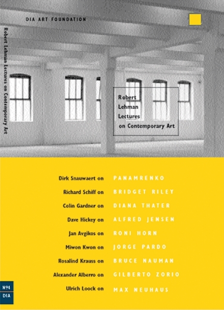 Robert Lehman Lectures on Contemporary Art No. 4, Paperback / softback Book