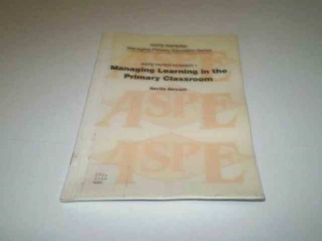 Managing Learning in the Primary Classroom, Paperback / softback Book