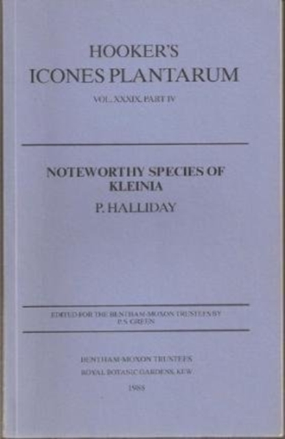 Noteworthy Species of Kleinia, Paperback / softback Book
