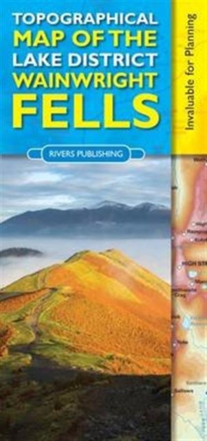 Topographical Map of the Lake District Wainwright Fells, Sheet map, folded Book