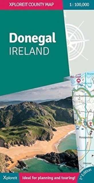 Donegal Ireland : Xploreit County Map, Sheet map, folded Book