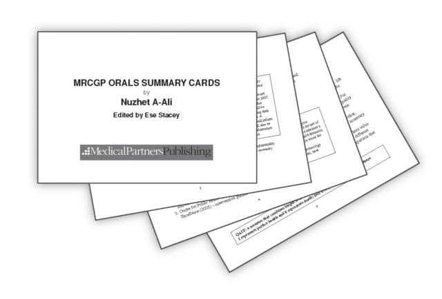 MRCGP Orals Summary Cards, Loose-leaf Book
