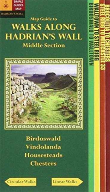 Walks Along Hadrians Wall: Middle Section. Map-Guide, Sheet map, folded Book
