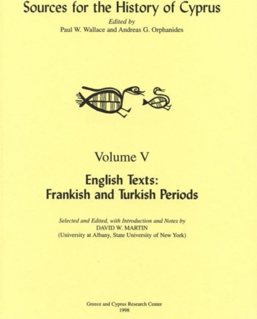 English Texts : Frankish and Turkish Periods, Paperback / softback Book