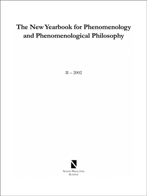 The New Yearbook for Phenomenology and Phenomenological Philosophy : Volume 3, Paperback / softback Book