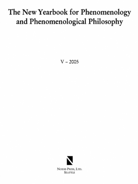 The New Yearbook for Phenomenology and Phenomenological Philosophy : Volume 5, Paperback / softback Book