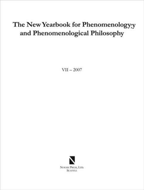 The New Yearbook for Phenomenology and Phenomenological Philosophy : Volume 7, Paperback / softback Book