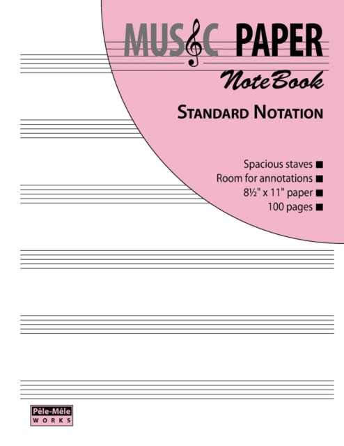 MUSIC PAPER NoteBook - Standard Notation, Paperback / softback Book