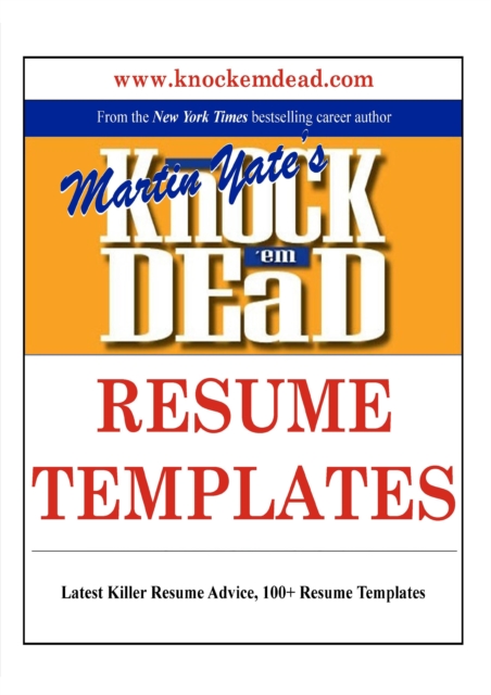 Knock Em Dead Resume Templates, EPUB eBook