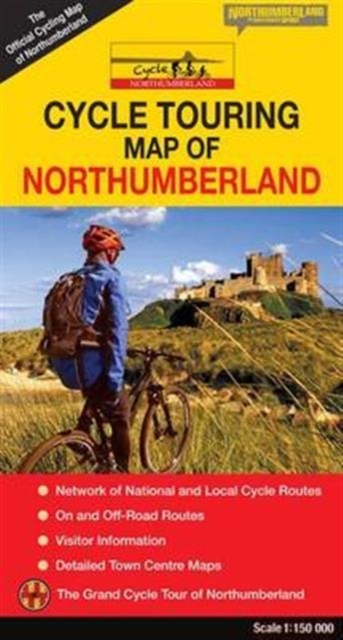 Cycle Touring Map of Northumberland - Official, Sheet map, folded Book