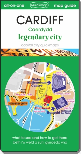 Cardiff - Legendary City : map guide of What to see & How to get there, Sheet map Book