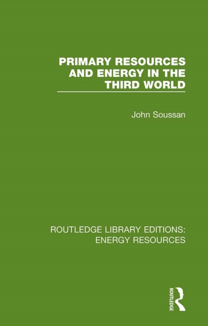 Primary Resources and Energy in the Third World, PDF eBook