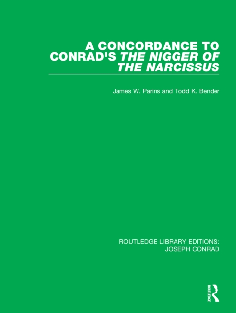 A Concordance to Conrad's The Nigger of the Narcissus, EPUB eBook
