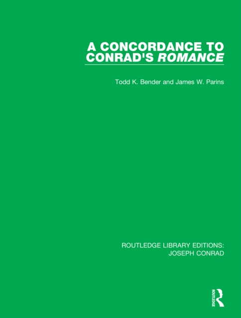 A Concordance to Conrad's Romance, EPUB eBook