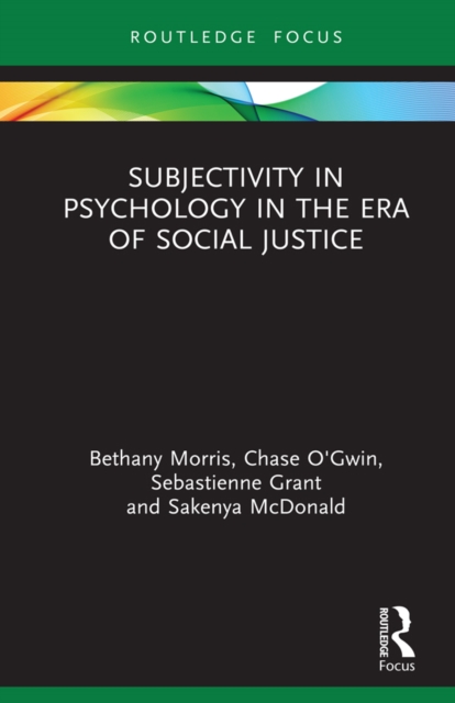 Subjectivity in Psychology in the Era of Social Justice, EPUB eBook