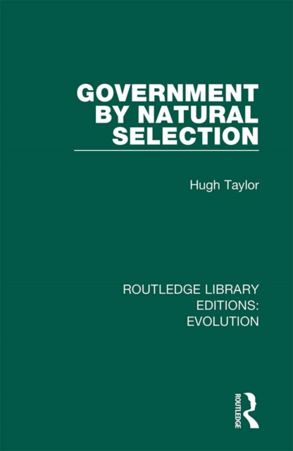 Government by Natural Selection, PDF eBook