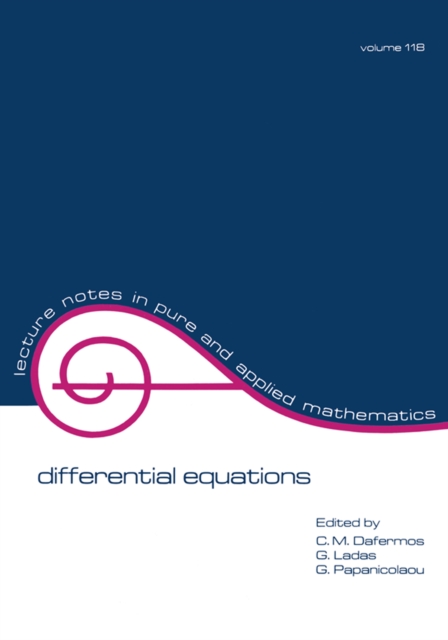 Differential Equations : Proceedings of the 1987 Equadiff Conference, PDF eBook