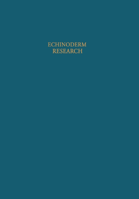 Echinoderm Research, PDF eBook