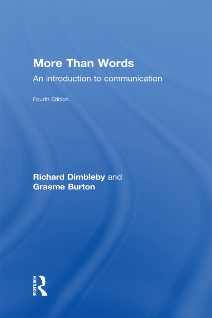 More Than Words : An Introduction to Communication, EPUB eBook