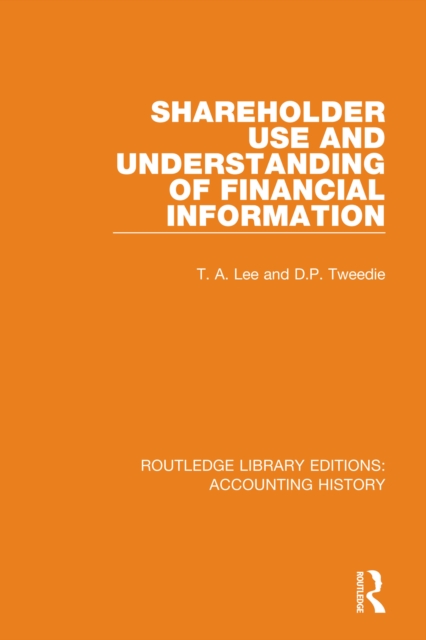 Shareholder Use and Understanding of Financial Information, PDF eBook