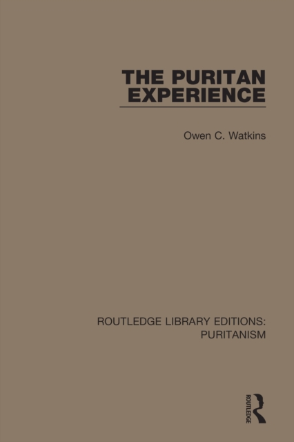 The Puritan Experience, PDF eBook